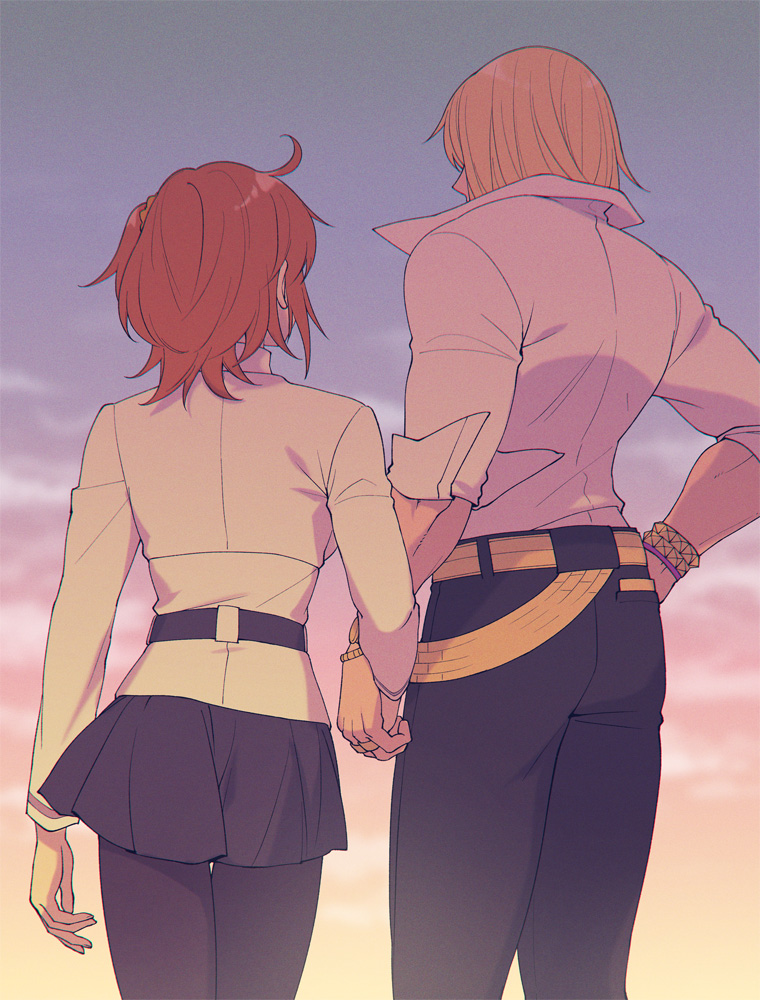 fujimaru ritsuka and sakata kintoki (fate and 1 more) drawn by zanshi