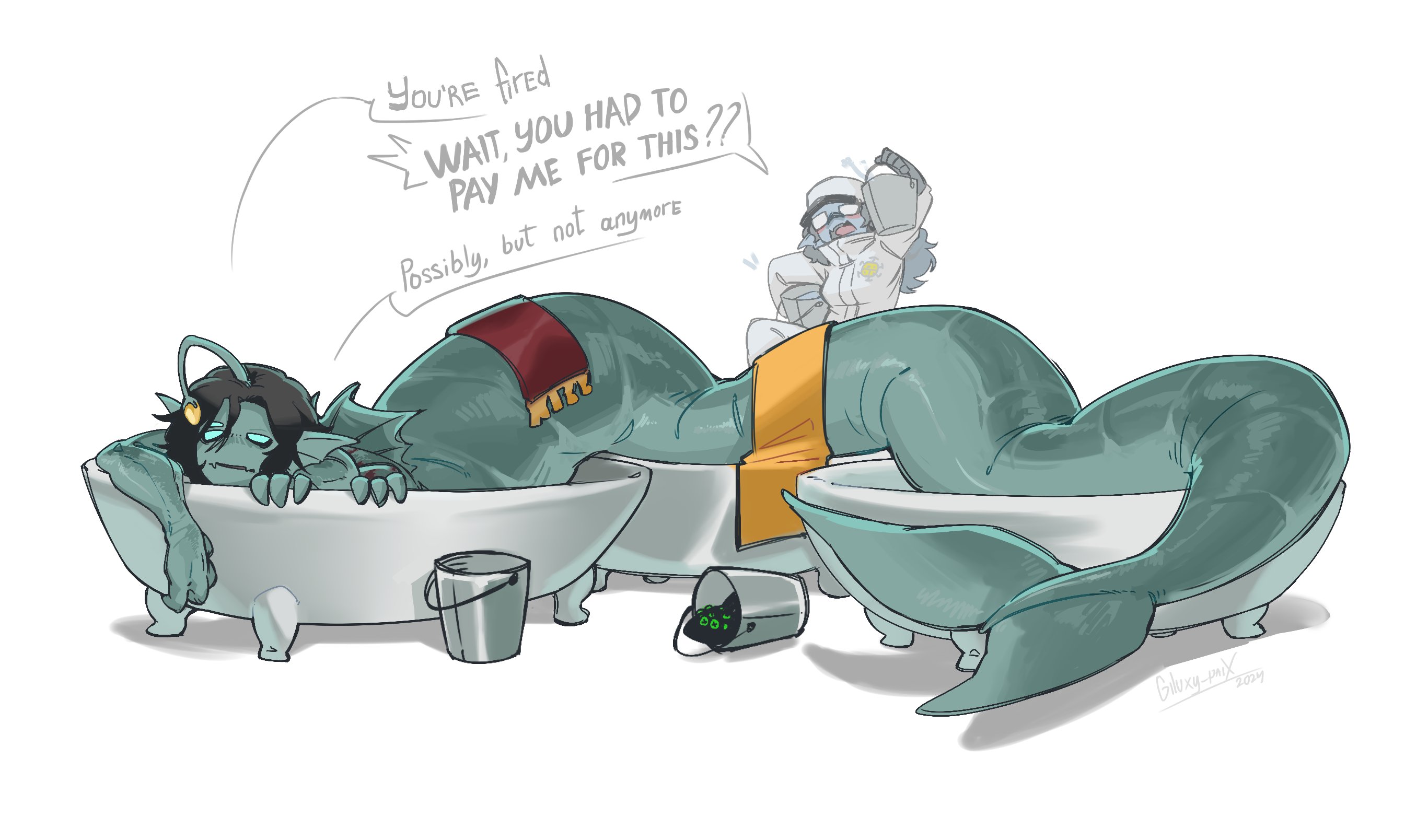 sebastian solace and eyefestation (roblox and 1 more) drawn by giluxyp