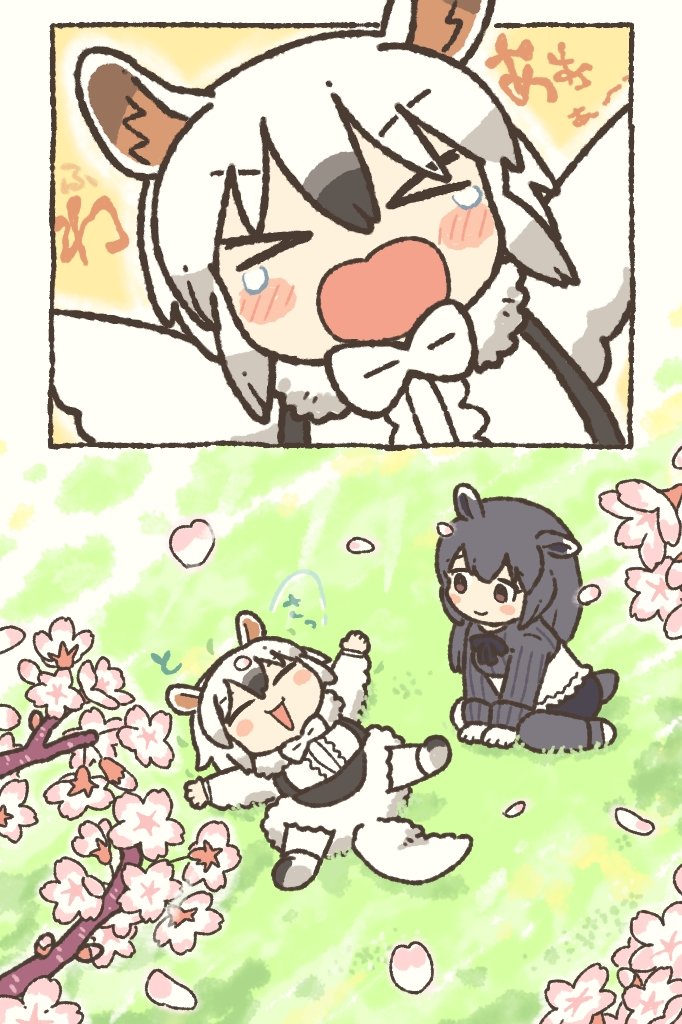 southern tamandua and malayan tapir (kemono friends and 1 more) drawn by kuro_shiro_(kuro96siro46)