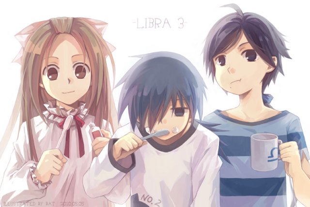 no.2, no.3, and no.1 (original) drawn by bat_(coumori)