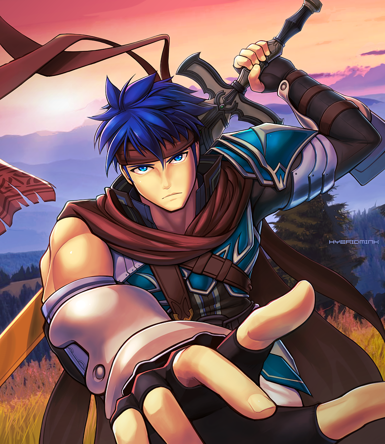 ike (fire emblem and 1 more) drawn by hybridmink