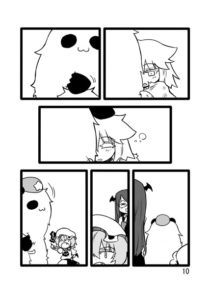 remilia scarlet, izayoi sakuya, hong meiling, koakuma, and panda meiling (touhou) drawn by seki_(red_shine)