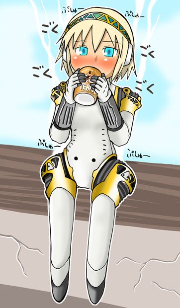 aigis (persona and 1 more) drawn by tanaka_rikimaru