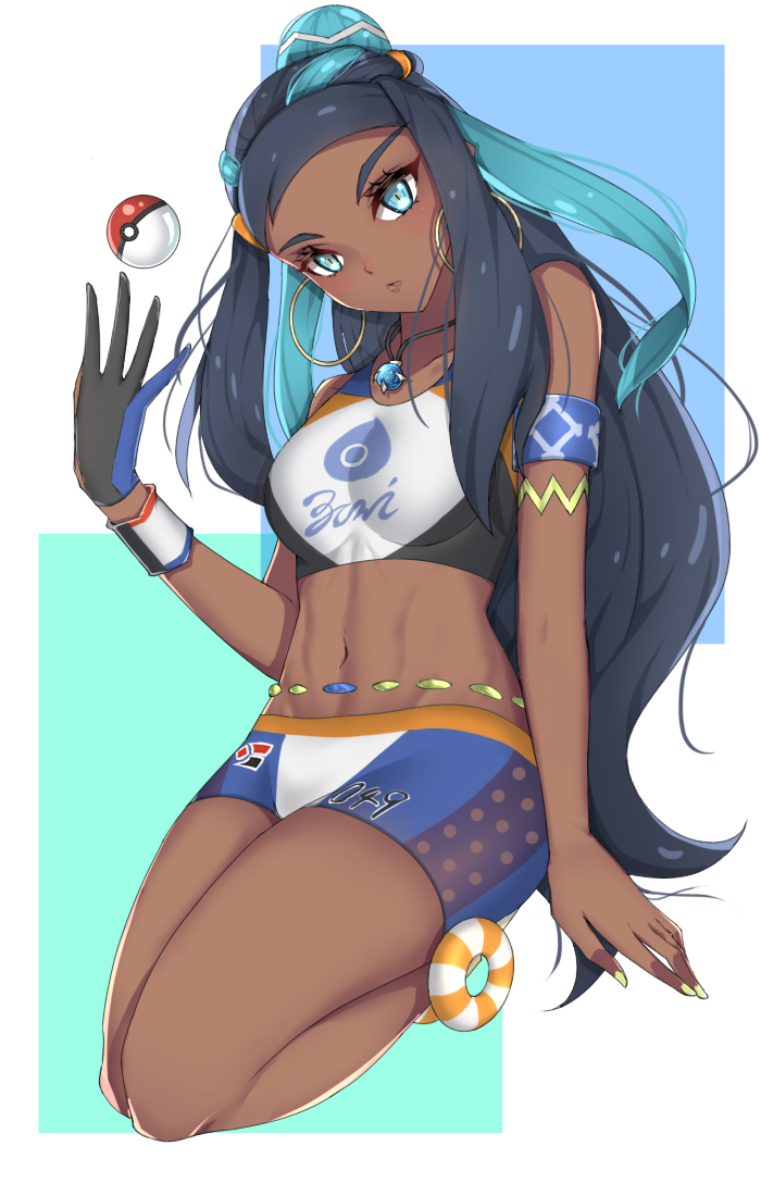 nessa (pokemon and 1 more) drawn by lixiao_lang