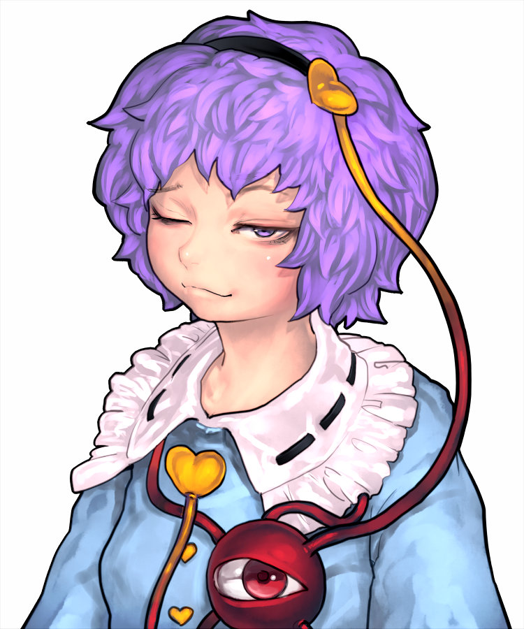 komeiji satori (touhou) drawn by envenomist_(gengoroumaru)