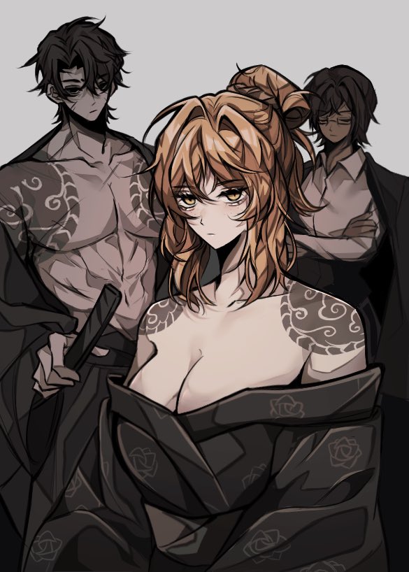 ishmael, heathcliff, and outis (project moon and 1 more) drawn by jamong929