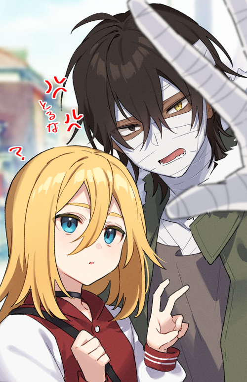 rachel gardner and isaac foster (satsuriku no tenshi) drawn by tooru_(jux)