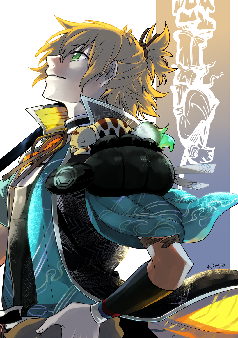 urashima kotetsu and kamekichi (touken ranbu) drawn by pogatyb