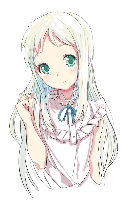honma meiko (ano hi mita hana no namae wo bokutachi wa mada shiranai.) drawn by p-nut
