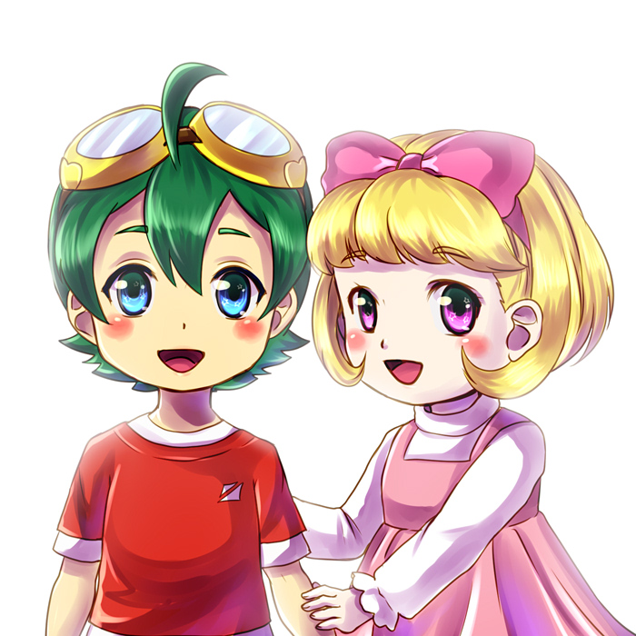 shinkai haru and kashiki ai (digimon and 1 more) drawn by konna-nani