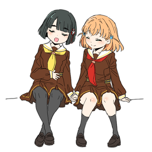 hinoshita kaho and momose ginko (love live! and 1 more) drawn by shinanoya_(satanicad)
