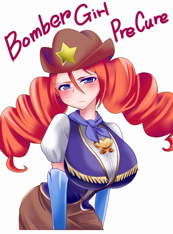 red haired cure (precure and 1 more) drawn by ogi_(torikari)