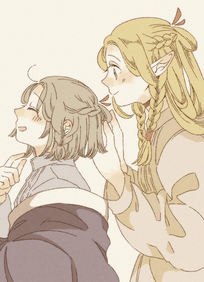marcille donato and falin touden (dungeon meshi) drawn by rururu_(fgju8835)