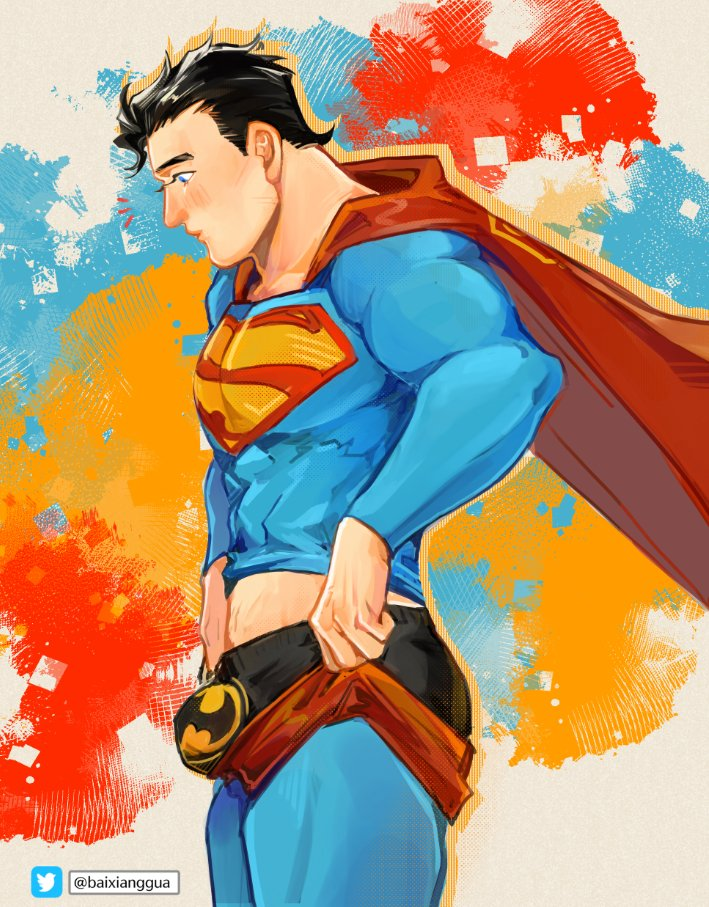 superman and clark kent (dc comics and 1 more) drawn by whoshibai_xianggua