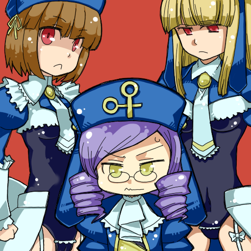 dlanor a. knox, cornelia, and gertrude (umineko no naku koro ni) drawn by etori