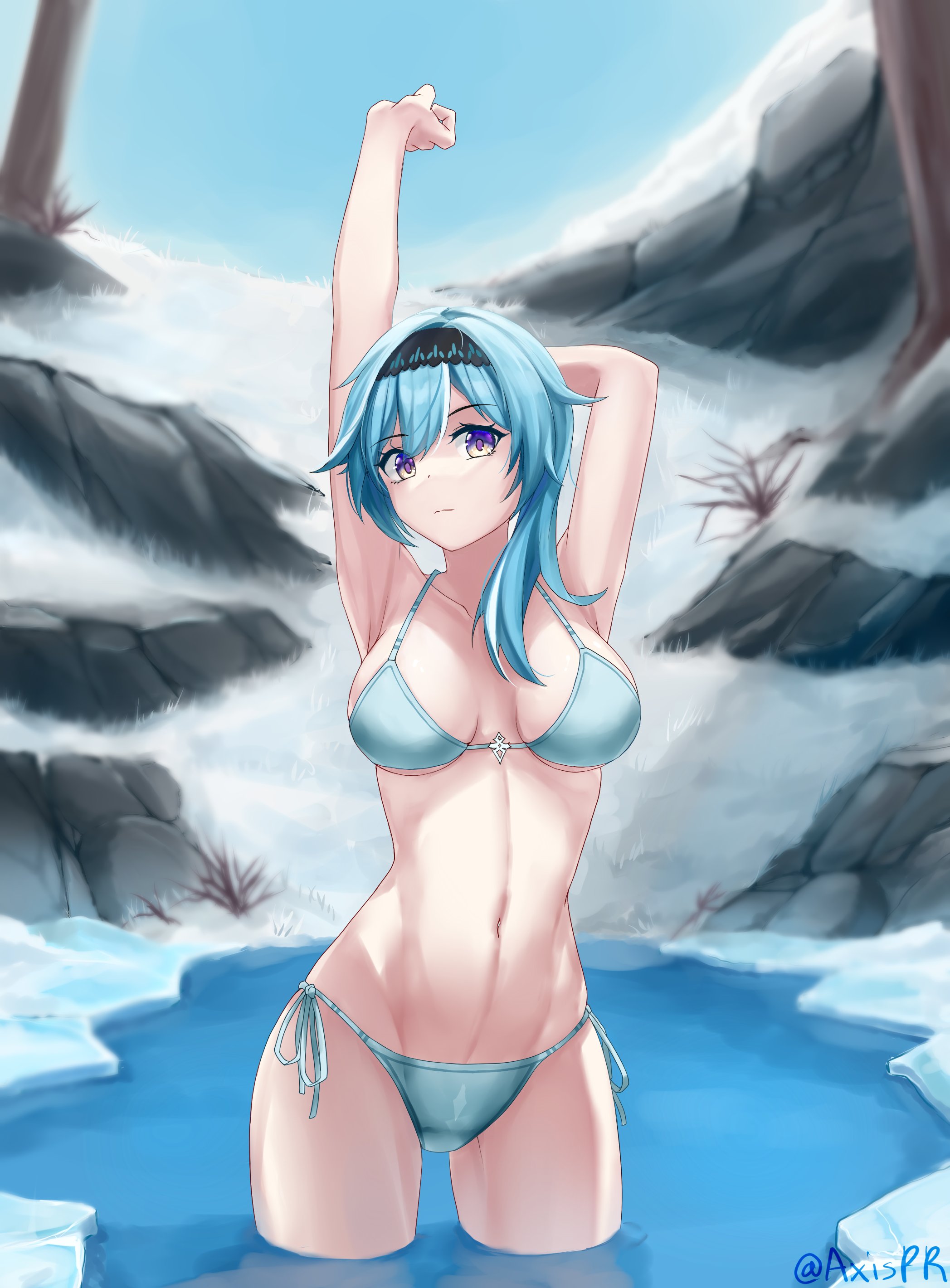eula (genshin impact) drawn by axis_pr | Betabooru
