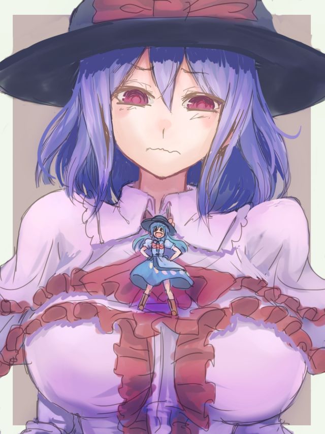 hinanawi tenshi and nagae iku (touhou) drawn by utopia_(utopiavl)