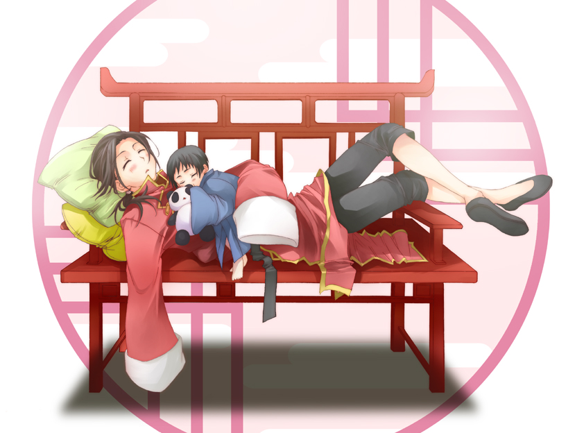 japan and china (axis powers hetalia) drawn by udon_(pixiv68131)