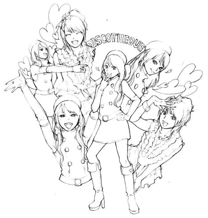 mizuki nana (real life and 1 more) drawn by imo_(suruga)