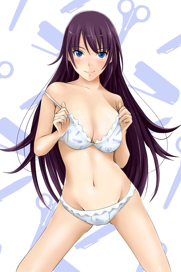senjougahara hitagi (monogatari and 1 more) drawn by kishida-shiki