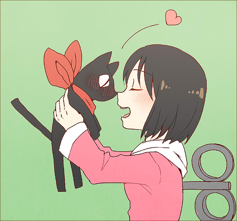 shinonome nano and sakamoto (nichijou) drawn by mado_(view85)
