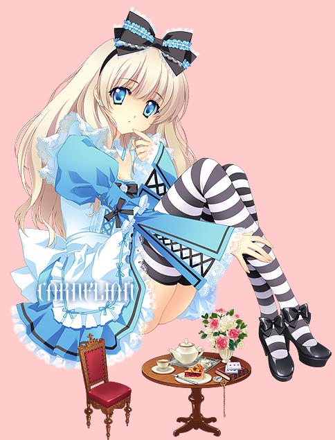 alice (alice's adventures in wonderland) drawn by carnelian
