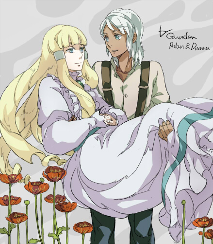 loran cehack and dianna soreil (gundam and 1 more) drawn by eiko_(17w)