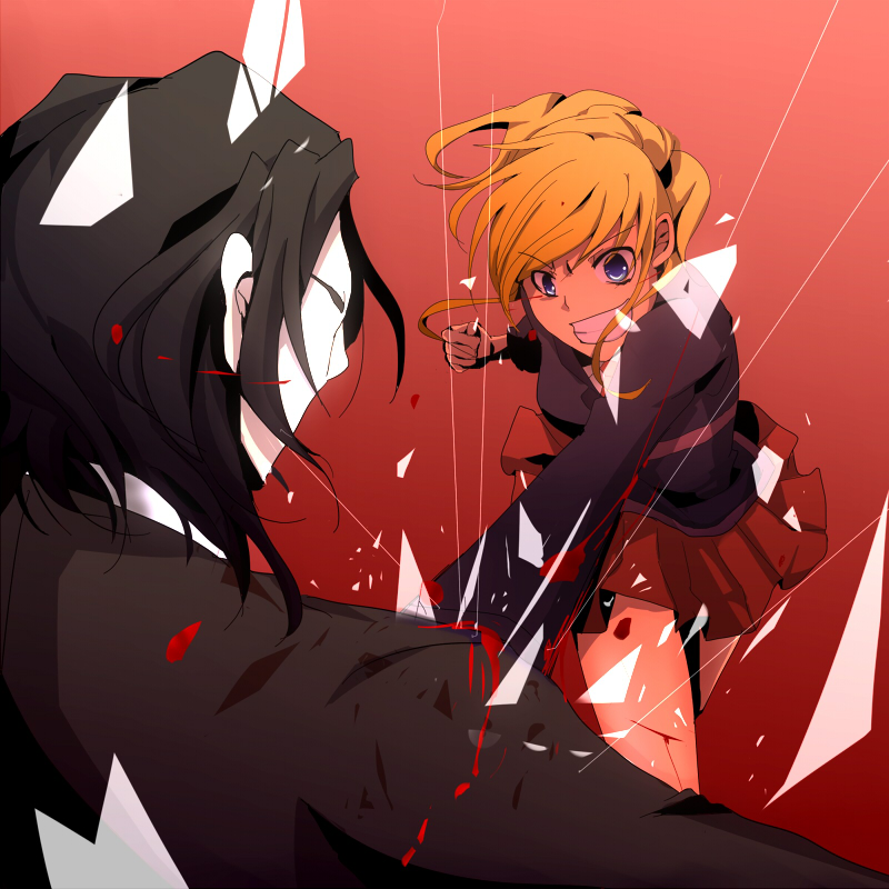 ushiromiya jessica and ronove (umineko no naku koro ni) drawn by fuji_meno