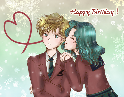 ten'ou haruka and kaiou michiru (bishoujo senshi sailor moon and 1 more) drawn by akiko_(2989905)