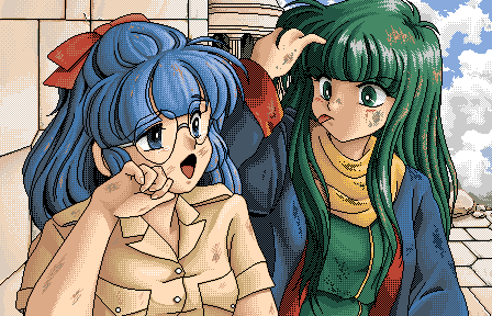 masou shizuka and maria custard (rance and 1 more) drawn by miyata_yukimi