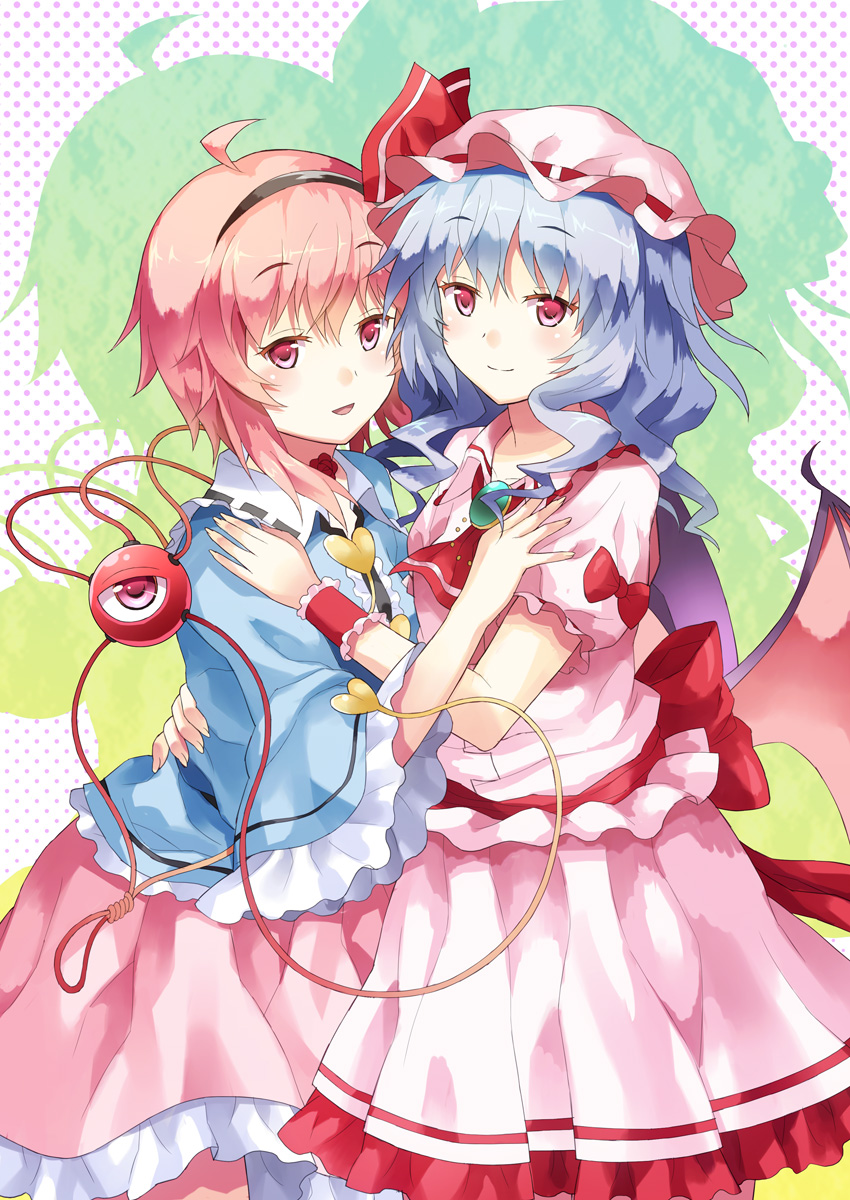 remilia scarlet and komeiji satori (touhou) drawn by rasahan