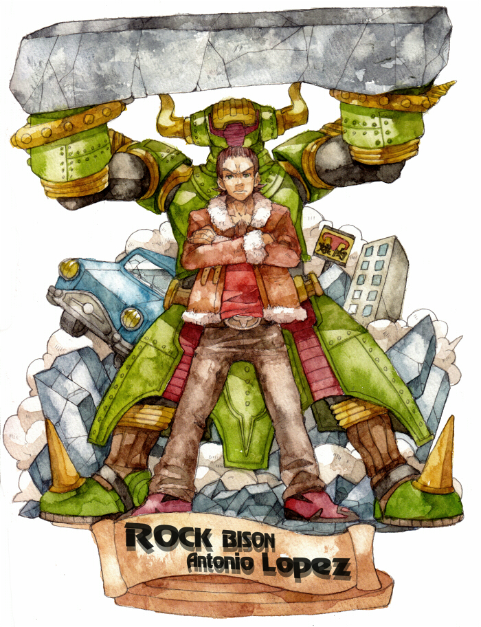antonio lopez and rock bison (tiger & bunny) drawn by ina_(gonsora)