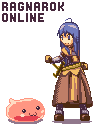 poring and swordsman (ragnarok online) drawn by kuma_(bear_ubear)