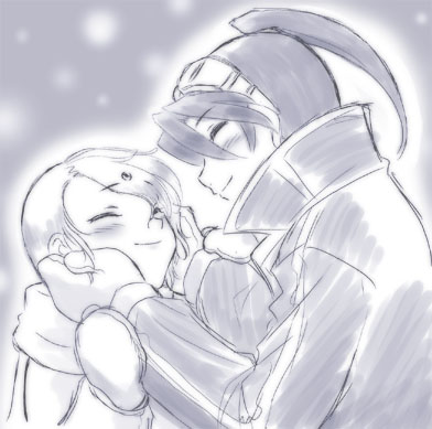 nina and ryu (breath of fire and 1 more) drawn by dr.p