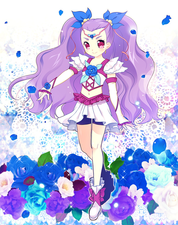 mimino kurumi, milk, and milky rose (precure and 2 more) drawn by eco_(petticoat)