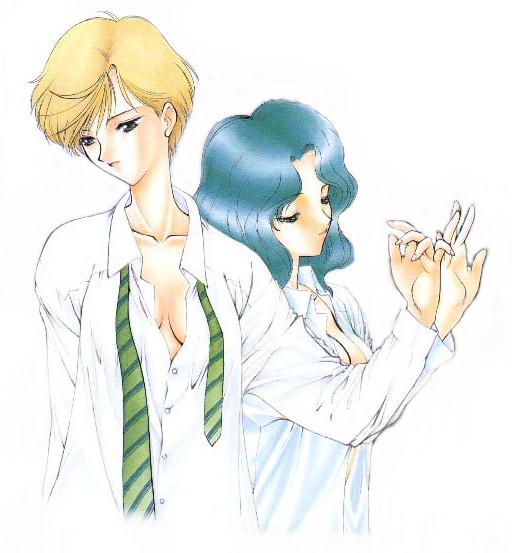 ten'ou haruka and kaiou michiru (bishoujo senshi sailor moon)