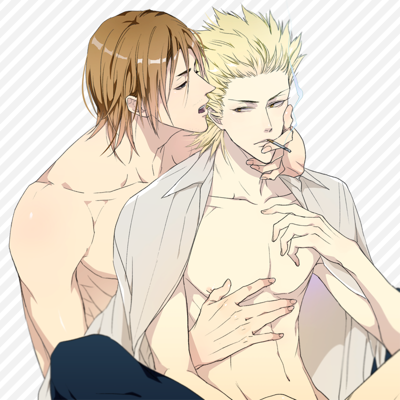 tokuchi toua and takami itsuki (one outs) drawn by sic77