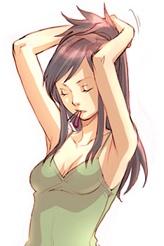ema skye (ace attorney and 1 more) drawn by kobashi