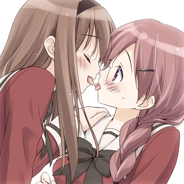 kitajima kaede and kitajima sara (sono hanabira ni kuchizuke wo) drawn by kani_biimu
