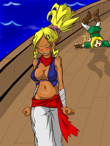 link and tetra (the legend of zelda and 1 more) drawn by timestones