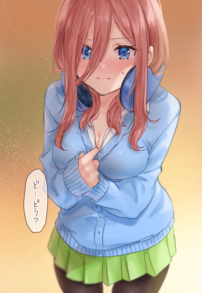 nakano miku (go-toubun no hanayome) drawn by chigusa_minori