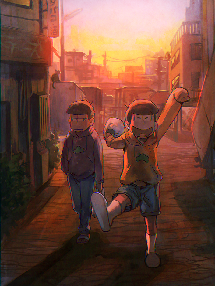 matsuno ichimatsu and matsuno jyushimatsu (osomatsu and 1 more) drawn by aoki_(fumomo)