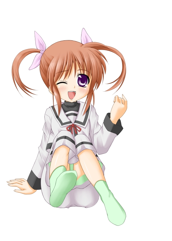 takamachi nanoha (lyrical nanoha and 1 more) drawn by tadokoro_teppei