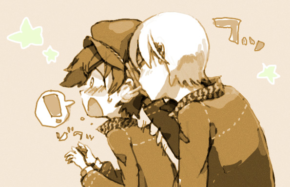 narukami yu and shirogane naoto (persona and 2 more) drawn by willo
