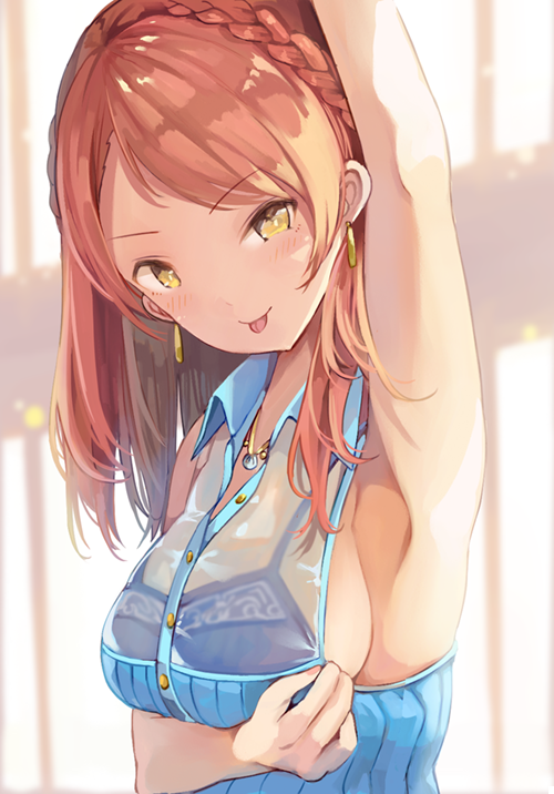 hojo karen (idolmaster and 1 more) drawn by aonaga_heri