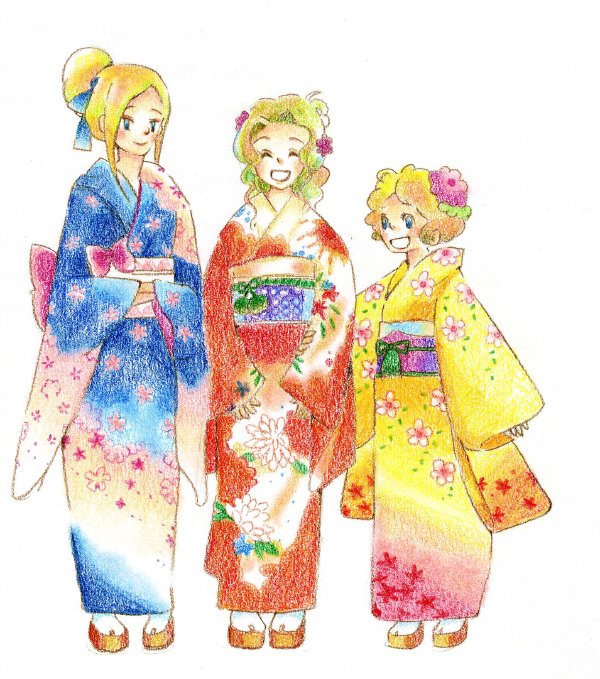 terra branford, celes chere, and relm arrowny (final fantasy and 1 more) drawn by terryterry