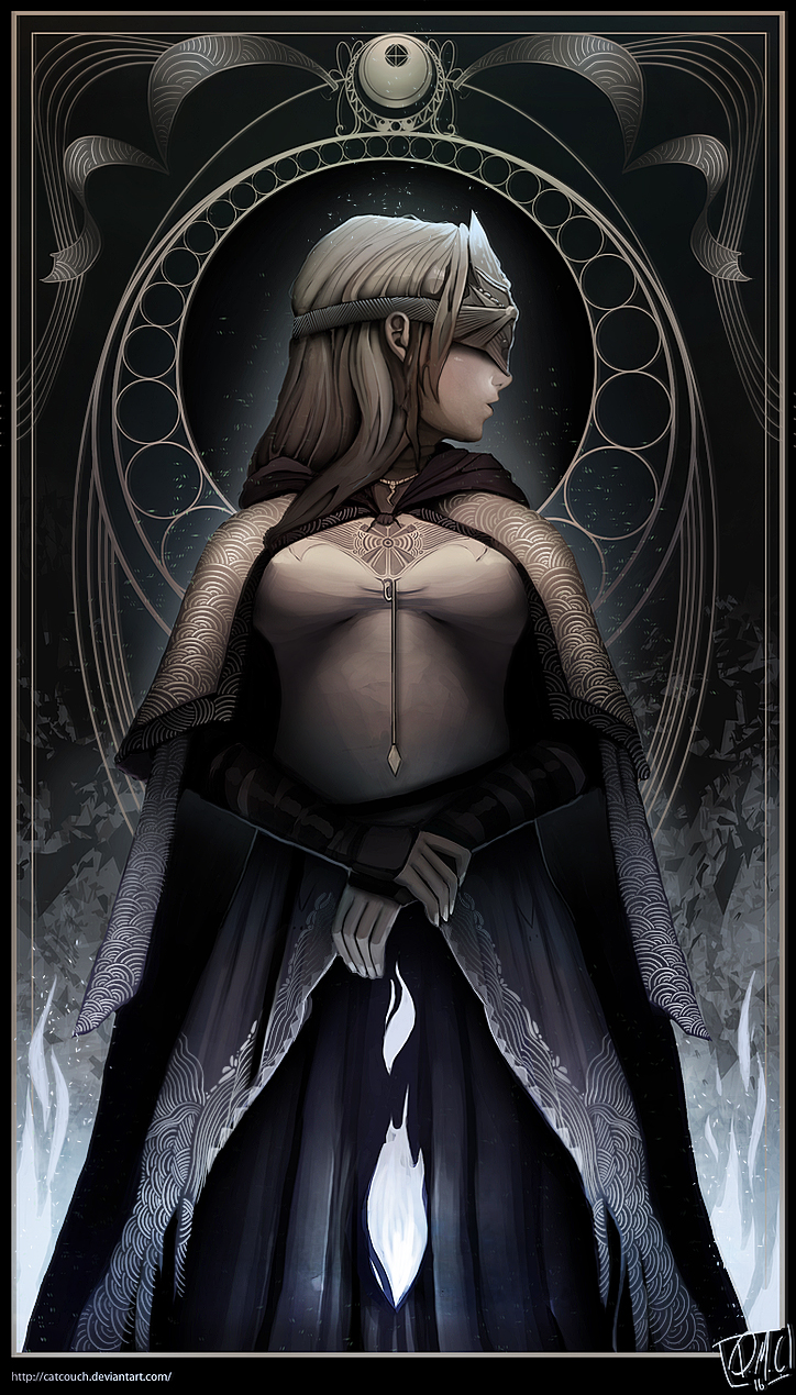 fire keeper (dark souls and 1 more) drawn by catcouch
