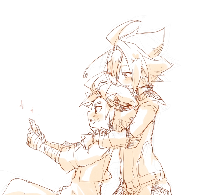ryuuenji tasuku and mikado gaou (future card buddyfight) drawn by tobi_(one)
