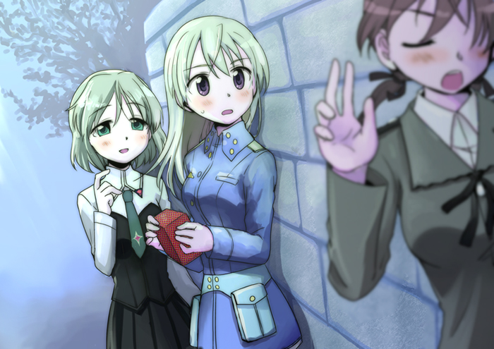 sanya v. litvyak, eila ilmatar juutilainen, and gertrud barkhorn (world witches series and 1 more) drawn by niina_ryou