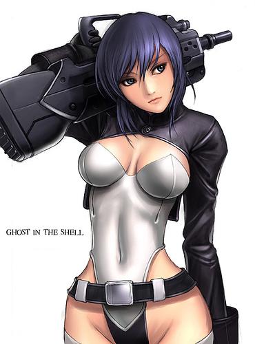 kusanagi motoko (ghost in the shell) drawn by ryu_(ryu's_form_site)